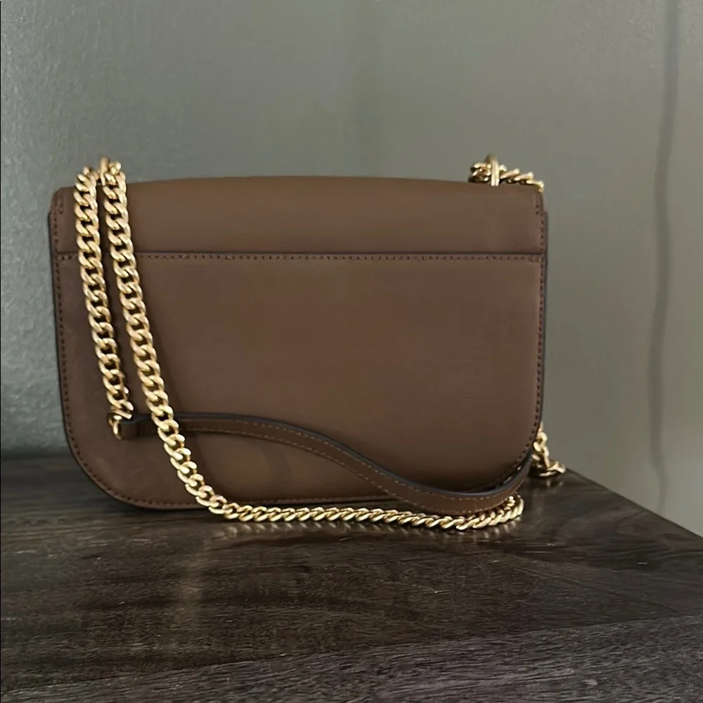 Tory Burch Brown Leather Emerson Shoulder Bag - Picture 6 of 8